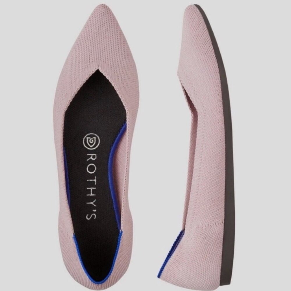 Rothy's The Point shoe in light pink - Picture 2 of 11